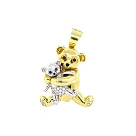 Ralston Diamond Teddy Bear Pendant Necklace Pin Brooch Limited 8/50 18k