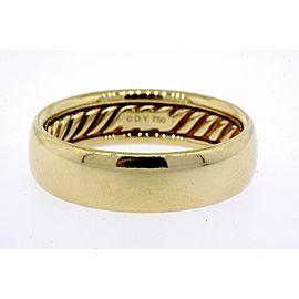 David Yurman Classic Cable Mens Ring Wedding Band 18k Yellow Gold sz 9.5 $1550