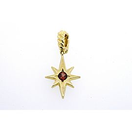 David Yurman Charm Pendant Garnet Cable Collectibles North Star Birthstone $550