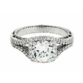 Verragio Venetian 5020CU 18k diamond halo engagement ring Size 6.25