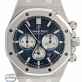 Audemars Piguet Royal Oak 41mm Chronograph Blue Dial Steel Watch