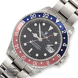 Rolex GMT-Master II 40mm Pepsi Bezel Stainless Steel Oyster Watch
