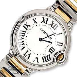Cartier Ballon Bleu 36MM Yellow Gold Stainless Steel Watch