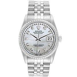 Rolex Datejust 36mm Unisex Stainless Steel Automatic White MOP