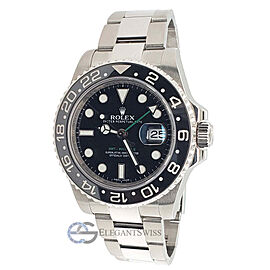 Rolex GMT-Master II 40mm Black Ceramic Bezel Steel Watch