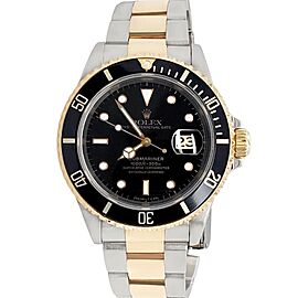 Rolex Submariner Date 40mm Black Dial Yellow Gold/Steel Watch