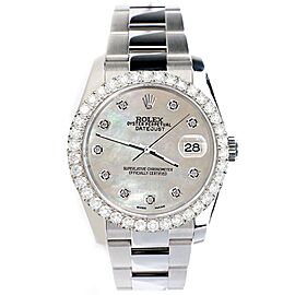 Rolex Datejust Diamond Bezel/Champagne MOP Diamond Dial Watch