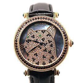 Judith Ripka Stainless Steel & Gemstone Leopard Watch