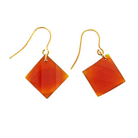Peter Suchy 14K Yellow Gold with 21.70ct. Carnelian Dangle Earrings
