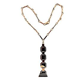 14k Pink & Green Gold Vintage 1930s Art Deco Necklace