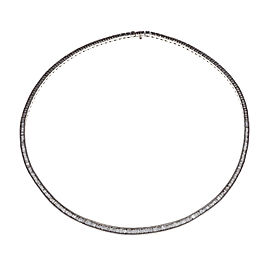 18K White Gold with 5.03ct Diamond Necklace