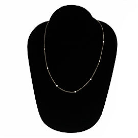 Diamond By The Yard Style .75ct Necklace 14k Yellow Gold