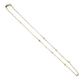 7 Stone Diamond By The Yard .76ct Necklace 14k Yellow Gold