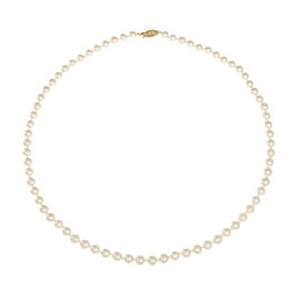 14K Yellow Gold with Akoya Cultured Pearls Necklace