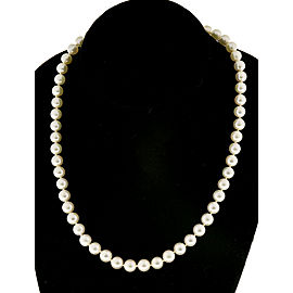 Vintage AA Grade 7 To 7.5mm Japanese Akoya Cultured 56 Pearl Necklace