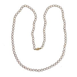 Vintage 26 Inch 6 To 5.5mm Akoya Cultured Pearl Necklace 14k Catch