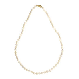 Vintage 1960 Natural Color Japanese Akoya Cultured Pearl 6 – 6.5mm 18.5 Inches