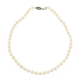 14K White Gold with Cultured Pearl Necklace