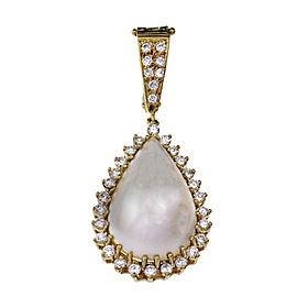 Estate Cultured Mobe Pearl Pendant Enhancer