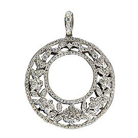 Charles Krypell 18K White Gold with 1.20ctw. Diamond Pendant