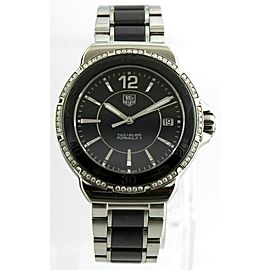 TAG HEUER FORMULA 1 WAH1212.BA0859 BLACK CERAMIC LADIES DIAMOND PRESTIGE WATCH