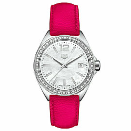 NEW TAG HEUER FORMULA 1 WBJ131A.FC8252 PINK LEATHER DIAMOND LADIES SWISS WATCH