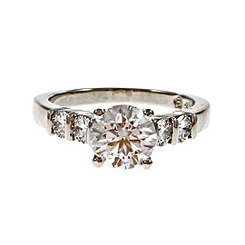 Hearts & Arrows Gemlok Platinum & 1.40ct Diamond Engagement Ring Size 6