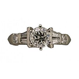 Platinum 0.81ct. Diamond Engagement Ring Size 4.75