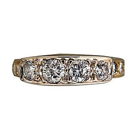 14k Yellow Gold Vintage 1.20ctw Diamond Ring Size