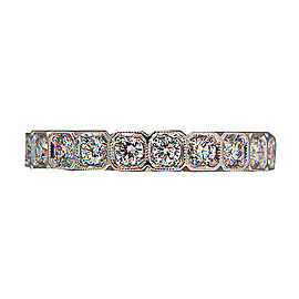 Platinum Vintage Art Deco Style Diamond .75ct Ring Size 6 1/2