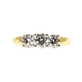 18K Yellow Gold with 1.52ct Diamond Ring Size 8