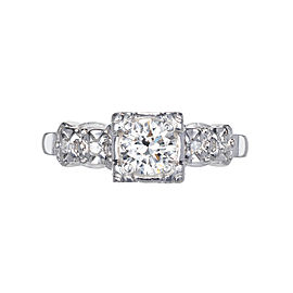 .50 Carat Diamond Gold Mid-Century Engagement Ring