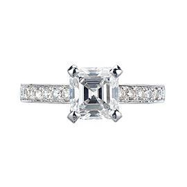 Peter Suchy GIA Certified 1.83 Carat Diamond Platinum Engagement Ring