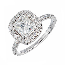 Peter Suchy GIA Certified 1.64 Carat Diamond Platinum Engagement Ring