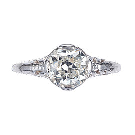 EGL Certified 1.10 Carat Diamond Platinum Engagement Ring