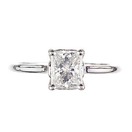 Peter Suchy GIA Certified 1.04 Carat Diamond Platinum Solitaire Engagement Ring