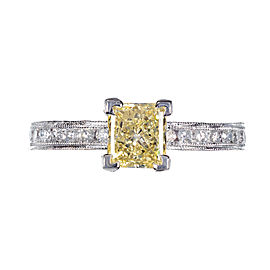 Peter Suchy GIA Certified 1.04 Carat Diamond Platinum Engagement Ring