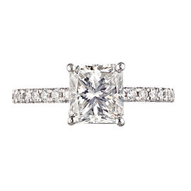 Peter Suchy EGL Certified 1.61 Carat Diamond Platinum Engagement Ring