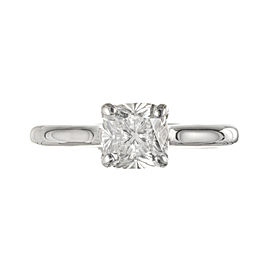GIA Certified 1.10 Carat Diamond White Gold Engagement Ring