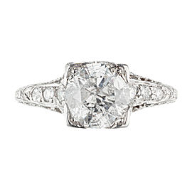 EGL Certified 1.56 Carat Diamond Platinum Ring
