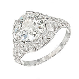 EGL Certified 2.48 Carat Diamond Platinum Ring