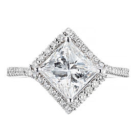 Peter Suchy GIA Certified 1.95 Carat Diamond Platinum Engagement Ring