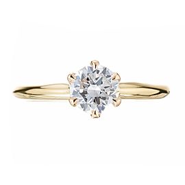 Vintage 1900 0.50ct Old European Cut Diamond Engagement Ring 14K Gold