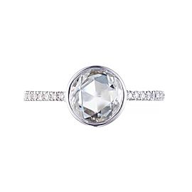 Peter Suchy GIA Certified .77 Carat Diamond White Gold Engagement Ring