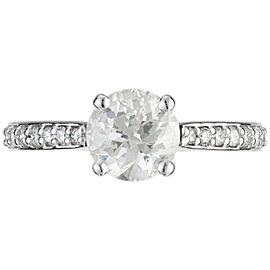 Peter Suchy EGL Certified 1.19 Carat Diamond Platinum Engagement Ring
