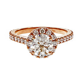 Peter Suchy 14K Rose Gold with 1.80ct. Diamond Engagement Ring Size 6.25