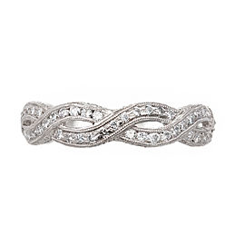 Peter Suchy Infinity Eternity Band Ring Diamond Platinum