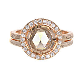 Peter Suchy 1.14 Carat Diamond Rose Gold Engagement Ring