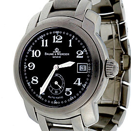 Baume & Mercier Black Dial Automatic Steel Capeland Wrist Watch