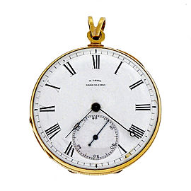 B. Laval Chaux De Fonds Pocket Watch Key Wind Key Set Pocket Watch 14k